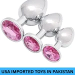 Luxury Pink Anal Butt Plug Set Pakistan