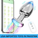 Small Vibrating Anal Plug with LED Light