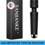 Black Rechargeable Vibrator Dildo for Women